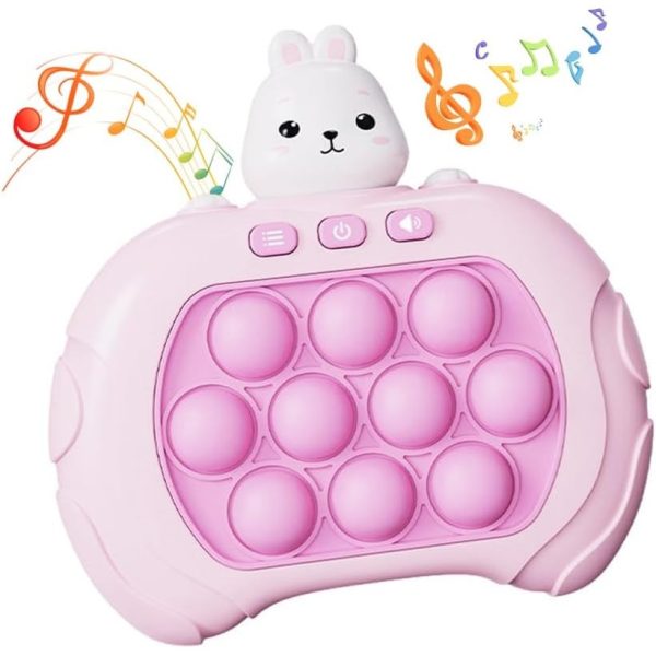 Wooze Elemes Maci Forma Pop It Készségfejlesztő Gyerekjáték Fény és Hanghatásokkal Rózsaszín