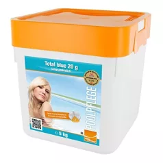   Steinbach Aquacorrect Total Blue 3in1 Klórtabletta 5kg (20g Tabletták) - Többfunkciós Medencefertőtlenítő Algásodásgátlóval és Pelyhesítő Hatással, Kristálytiszta Vízhez