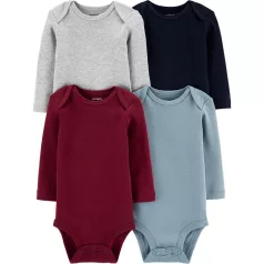   Carter's 4 Részes Hósszú Ujjú Body Szett Fiúknak Újszülött Méret 56