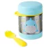 Skip Hop Zoo Ételtermosz Kanállal és Villával Cápa Mintás 325ml - Rozsdamentes Acél, Duplafalú, BPA-mentes Ételtároló 3 Éves Kortól