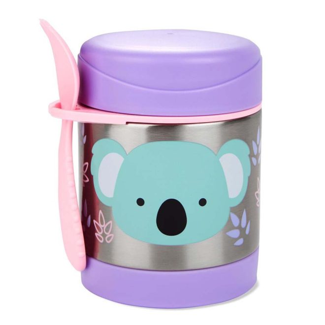 Skip Hop Zoo Ételtermosz Kanállal és Villával Koala Mintás 325ml - Rozsdamentes Acél, Duplafalú, BPA-mentes Ételtároló 3 Éves Kortól