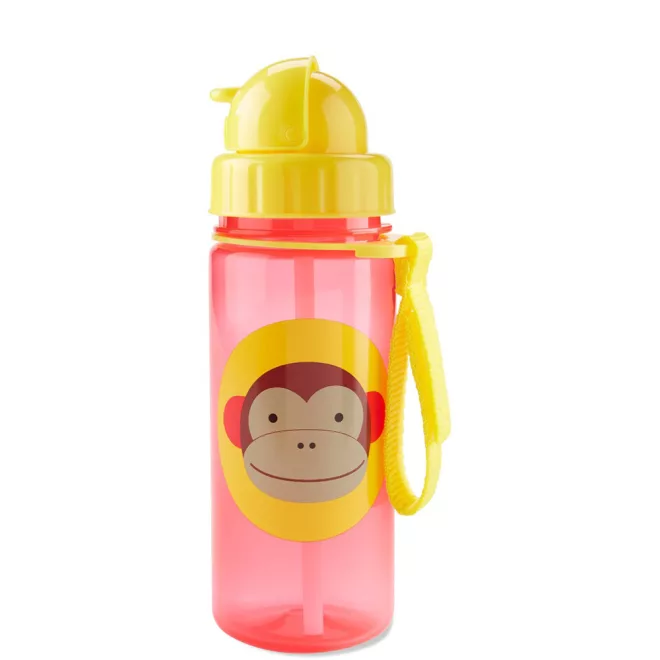 Skip Hop Zoo Majom Szívószálas Pohár - BPA-, PVC- és Ftalátmentes Itatópohár 12 Hónapos Kortól
