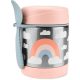 Skip Hop Spark Style Ételtermosz Kanállal és Villával Szivárvány Mintás 325ml - Rozsdamentes Acél, Duplafalú, BPA-mentes Ételtároló 3 Éves Kortól