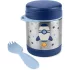 Skip Hop Spark Style Ételtermosz Kanállal és Villával Rakéta Mintás 325ml - Rozsdamentes Acél, Duplafalú, BPA-mentes Ételtároló 3 Éves Kortól