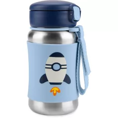   Skip Hop Spark Style Rakéta Rozsdamentes Acél Szívószálas Kulacs - Duplafalú, Szivárgásmentes és BPA-mentes Itatópohár 12 Hónapos Kortól