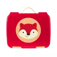   Skip Hop Zoo Bento Ebéddoboz Róka Mintával 3 Éves Kortól - Szivárgásbiztos Rekeszekkel, Praktikus Iskolai és Utazós Ételtároló