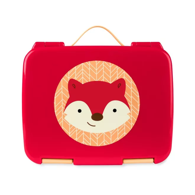 Skip Hop Zoo Bento Ebéddoboz Róka Mintával 3 Éves Kortól - Szivárgásbiztos Rekeszekkel, Praktikus Iskolai és Utazós Ételtároló