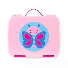   Skip Hop Zoo Bento Ebéddoboz Pillangó Mintával 3 Éves Kortól - Szivárgásbiztos Rekeszekkel, Praktikus Iskolai és Utazós Ételtároló