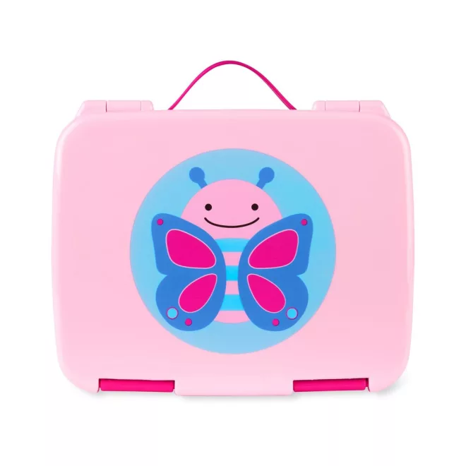 Skip Hop Zoo Bento Ebéddoboz Pillangó Mintával 3 Éves Kortól - Szivárgásbiztos Rekeszekkel, Praktikus Iskolai és Utazós Ételtároló