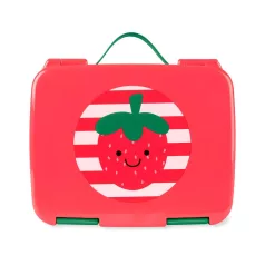   Skip Hop Spark Style Bento Ebéddoboz Eper Mintával 3 Éves Kortól - Szivárgásbiztos Rekeszekkel, Praktikus Iskolai és Utazós Ételtároló