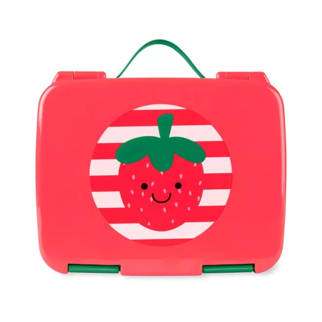 Skip Hop Spark Style Bento Ebéddoboz Eper Mintával 3 Éves Kortól - Szivárgásbiztos Rekeszekkel, Praktikus Iskolai és Utazós Ételtároló