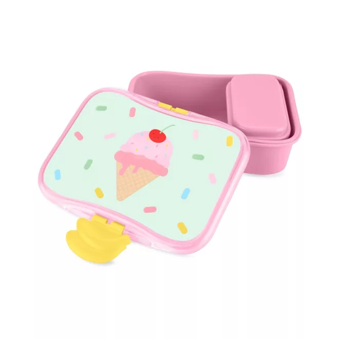 Skip Hop Spark Style Uzsonnás Doboz 700ml Fagylalt Mintával 3 Éves Kortól - Szivárgásbiztos, Strapabíró Ételtartó Iskolába és Utazáshoz