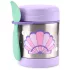 Skip Hop Spark Style Ételtermosz Kanállal és Villával Kagyló Mintás 325ml - Rozsdamentes Acél, Duplafalú, BPA-mentes Ételtároló 3 Éves Kortól