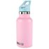 Skip Hop Rozsdamentes Acél Kulacs Szívószállal és Matricákkal Rózsaszín 380ml - Duplafalú, Szivárgásmentes és BPA-mentes Itatópohár 4 Éves Kortól
