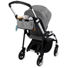   Skip Hop Grab & Go Babakocsi Szervező Ultra Szürke Melange - Univerzális, Pohártartós és Praktikus Tároló Kiegészítő