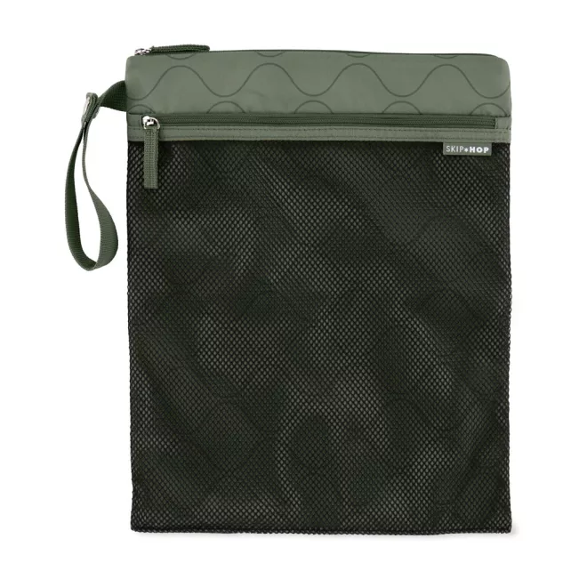 Skip Hop Grab & Go Dark Sage Vízálló Táska 30x38cm - Nedves Ruhákhoz és Babás Kellékekhez