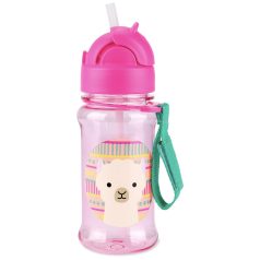   Skip Hop Zoo Láma Tritán Szívószálas Kulacs 355ml - Tartós, Szivárgásmentes és BPA-mentes Itatópohár 12 Hónapos Kortól