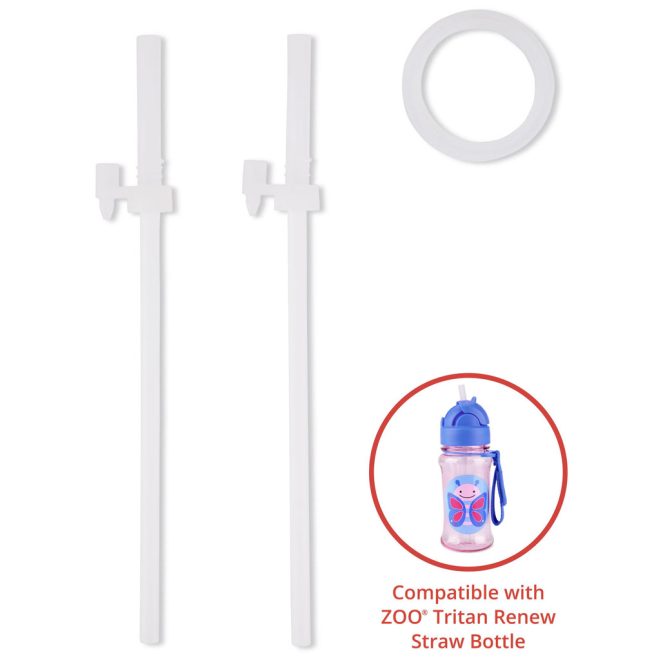 Skip Hop Szívószál Tartalék Készlet Zoo Tritan Kulacshoz 2db - BPA-mentes, Biztonságos és Könnyen Tisztítható Pótszívószál Gyermekkulacshoz