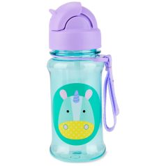   Skip Hop Zoo Egyszarvú Tritán Szívószálas Kulacs 355ml - Tartós, Szivárgásmentes és BPA-mentes Itatópohár 12 Hónapos Kortól