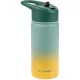 Skip Hop Ombré Zöld Rozsdamentes Acél Szívószálas Palack 450ml - Tartós Gyermek Kulacs Kiránduláshoz