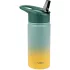 Skip Hop Ombré Zöld Rozsdamentes Acél Szívószálas Palack 450ml - Tartós Gyermek Kulacs Kiránduláshoz