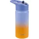Skip Hop Ombré Kék Rozsdamentes Acél Szívószálas Palack 450ml - Tartós Kulacs Óvodába és Utazáshoz
