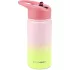 Skip Hop Ombré Rózsaszín Rozsdamentes Acél Szívószálas Palack 450ml - Strapabíró Ivópalack Gyerekeknek