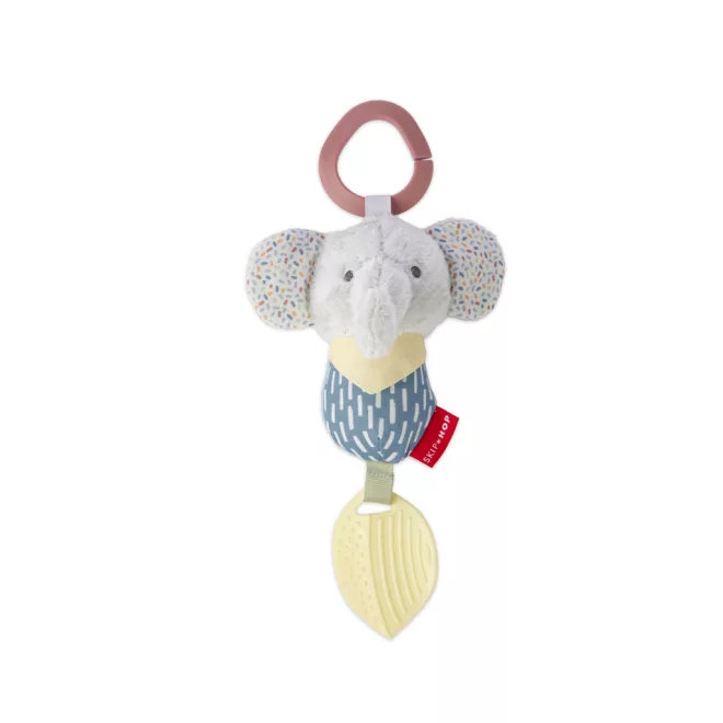 Skip Hop Bandana Buddies Elefánt Függeszthető Játék Rágókával Újszülött Kortól – Csilingelő Hanggal és Texturált Rágókával