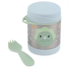   Skip Hop Besties Squad Dino Hőszigetelt Ételes Üveg 3 Éves Kortól, Melegen Tartó Ételtároló Óvodába és Kiránduláshoz