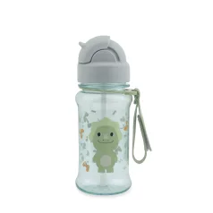   Skip Hop Besties Squad Dino Szívószálas Kulacs 355ml 12 Hónapos Kortól, Rozsdamentes Acél Palack Óvodába és Kiránduláshoz