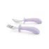 Skip Hop Besties Squad Purple Kanál és Villa Szett 12 Hónapos Kortól, Önálló Étkezés Tanulásához, Gyermekbarát Fogással