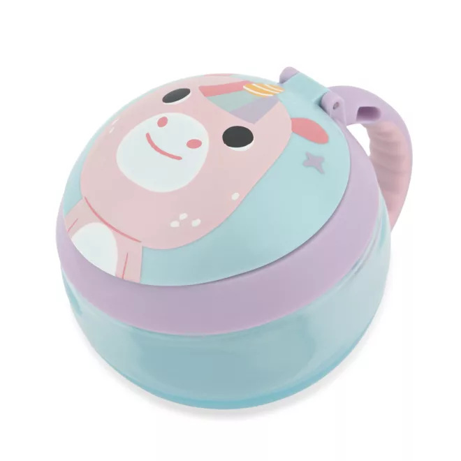 Skip Hop Besties Squad Unicorn Snack Tartó Gyerekeknek 12 Hónapos Kortól, Önálló Falatozáshoz, BPA-Mentes, Gyermekbarát Praktikus Kialakítással - NaturalBabyShop.hu termékkép