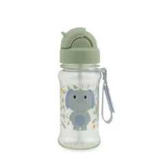   Skip Hop Besties Squad Elefánt Szívószálas Kulacs 355ml – BPA-Mentes Gyerek Palack 12 Hónapos Kortól