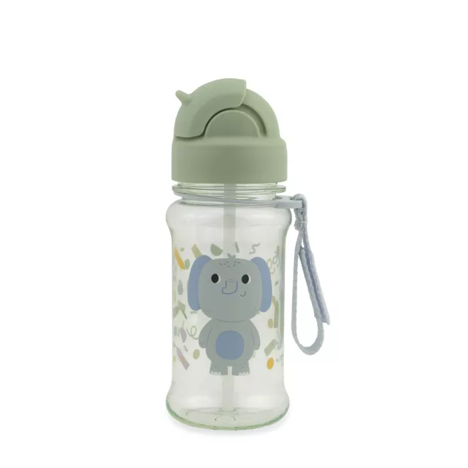 Skip Hop Besties Squad Elefánt Szívószálas Kulacs 355ml – BPA-Mentes Gyerek Palack 12 Hónapos Kortól