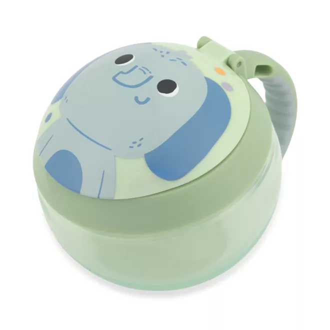Skip Hop Besties Squad Elephant Snack Tartó Gyerekeknek 12 Hónapos Kortól, Önálló Falatozáshoz, BPA-Mentes, Gyermekbarát Praktikus Kialakítással - NaturalBabyShop.hu termékkép