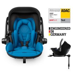   Kiddy Evoluna i-Size 2 Autós Gyerekülés Isofix Alappal 40-83cm Summer Blue - Prémium Védelem, Ergonomikus Fekvőpozíció Újszülötteknek