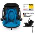 Kiddy Evoluna i-Size 2 Autós Gyerekülés Isofix Alappal 40-83cm Summer Blue - Prémium Védelem, Ergonomikus Fekvőpozíció Újszülötteknek