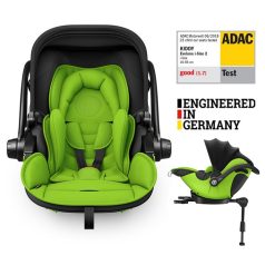   Kiddy Evoluna i-Size 2 Autós Gyerekülés Isofix Alappal 40-83cm Spring Green - Prémium Biztonság, Ergonomikus Fekvőhelyzet Újszülötteknek