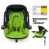 Kiddy Evoluna i-Size 2 Autós Gyerekülés Isofix Alappal 40-83cm Spring Green - Prémium Biztonság, Ergonomikus Fekvőhelyzet Újszülötteknek