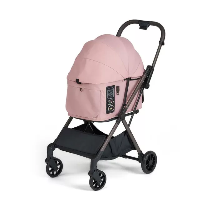 Fikago Kisállat Babakocsi Kutyáknak és Macskáknak FTG2 Mist Pink – Kényelmes Sétákhoz és Utazáshoz
