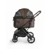 FikaGO Toggle Fika Brown Összecsukható Kisállat-Babakocsi Levehető Kabinnal, Kutyáknak és Macskáknak, 30kg-ig