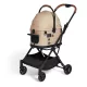 Fikago Flytta Hygge Beige Kisállat Babakocsi Kutyáknak és Macskáknak, Kényelmes Sétákhoz, Utazáshoz és Biztonságos Kisállat Szállításhoz - NaturalBabyShop.hu termékkép