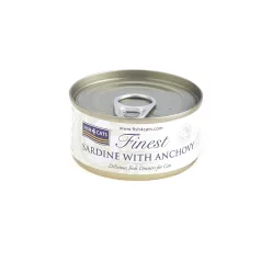  Fish4Cats Finest Szardínia Szardellával Macskakonzerv 70g, Halas Csemege Macskáknak
