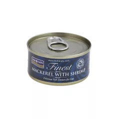   Fish4Cats Finest Makréla Garnélával Macskakonzerv 70g, Halas Csemege Macskáknak