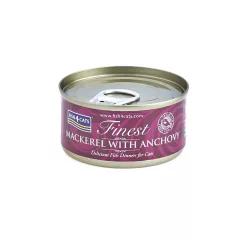   Fish4Cats Finest Makréla Szardellával Macskakonzerv 70g, Halas Csemege Macskáknak