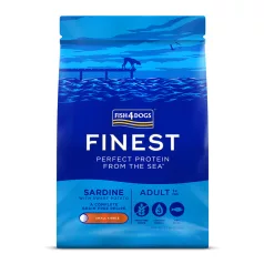   Fish4Dogs Finest Szardínia Édesburgonyával Kis Szemcsés Száraz Kutyatáp Felnőtt Kutyáknak 1,5kg, Teljes Értékű Halas Receptúra