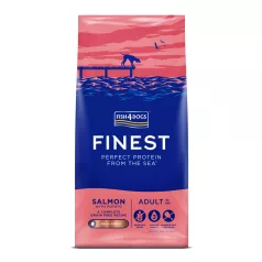   Fish4Dogs Finest Lazac Burgonyával Kis Szemcsés Száraz Kutyatáp Felnőtt Kutyáknak 6kg, Teljes Értékű Halas Receptúra