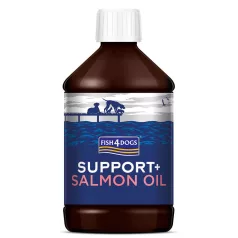 Fish4Dogs Support+ Lazacolaj Kutyáknak 500ml, Omega-3 Támogatással a Szőrzet és Bőr Ápolásához - NaturalBabyShop.hu termékkép