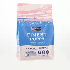   Fish4Dogs Finest Lazac Édesburgonyával Nagy Szemcsés Kölyökkutya Száraz Táp 6kg, Halas Receptúra 2 Hónapos Kortól