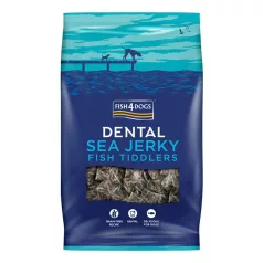   Fish4Dogs Tengeri Hal Dentális Jutalomfalat Kutyáknak Halacskák 575g, Gabonamentes Halas Rágcsálnivaló Fogápoláshoz